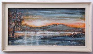 Jack Ray (born 1946), Lakeland scene, oil on board, signed lower right, 29 x 59cm