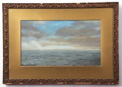 Amelia J Walters (act 1880-1893), Seascape, oil on canvas, signed lower right, 24 x 41cm (with photo