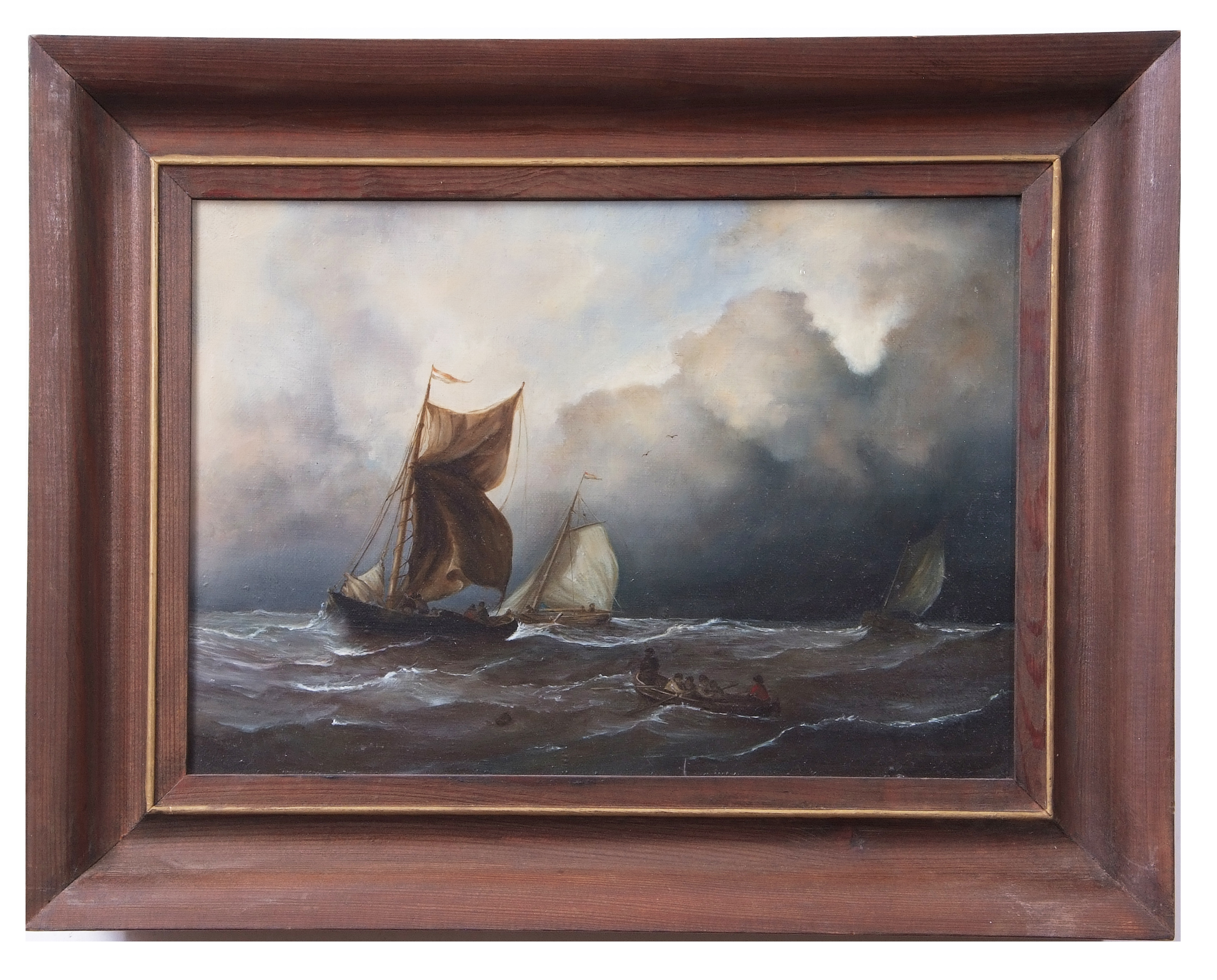 Hanna Toszczynska (20th century), Seascape and Lakeland scene, two oils on canvas, bearing - Image 2 of 2