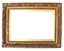 Victorian gilt gesso Barbazon type picture frame, 40 x 56cm