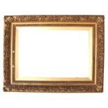 Victorian gilt gesso Barbazon type picture frame, 40 x 56cm