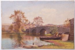 James Aitken (act 1880-1935), River landscapes, pair of watercolours, both signed lower right, 34