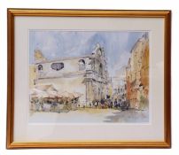 Brian Willis (contemporary), "St Maria Giglio, Venice", watercolour, signed lower right, 34 x 45cm