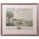 After William Hall, engraved by James Kerr, "Alnwick Castle from the East", hand coloured engraving,