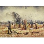 Austin Smith (19th/20th century) Harvest scene, watercolour, signed and dated 1915 lower left, 12