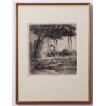 AR Martin Hardie (1875-1952), West Runton?, black and white etching, signed in pencil to lower right