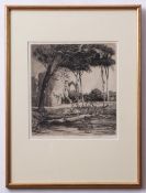 AR Martin Hardie (1875-1952), West Runton?, black and white etching, signed in pencil to lower right