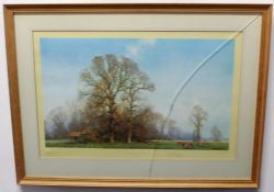 AR David Shepherd, OBE (1931-2017), "Last leaves of Autumn", artist's coloured proof with