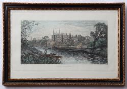 After James Townshend, engraved by G S Hunt, "Eton College", hand coloured mezzotint, published