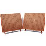 Pair of Quad ESL 57 electrostatic loudspeakers, serial nos 34180 and 34181, 87cm wide