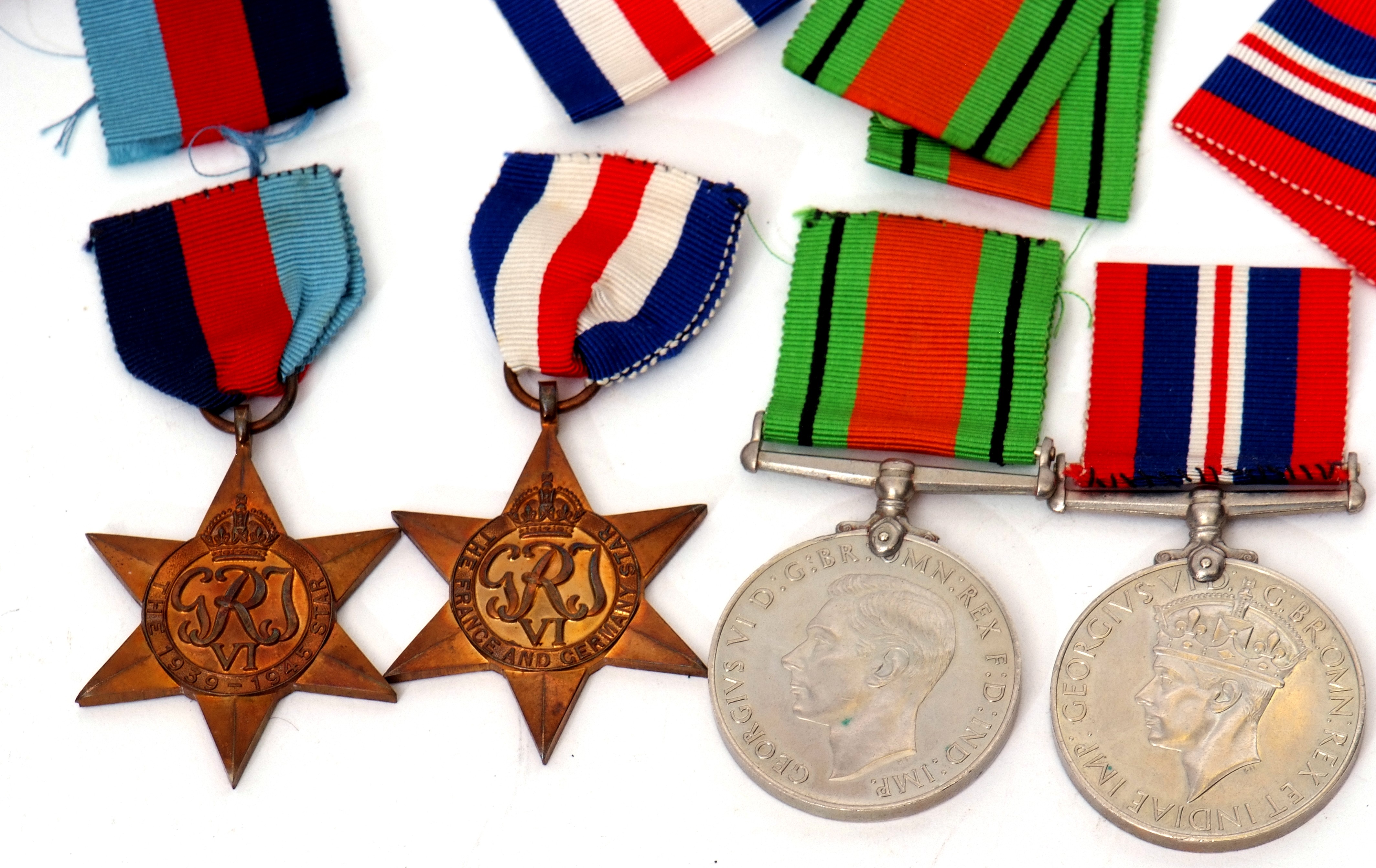WWII British Medal group of four in original box to include 1939-45 Star, France & Germany Star, - Image 2 of 2