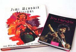 Two Jimi Hendrix books, Complete Studio Recording Sessions 1963-1970 and The Story behind every