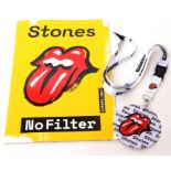 Rolling Stones interest: programme for No Filter tour of Europe 2017 and a No Filter VIP badge (2)