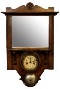 Alarm clock with bell, mirror above (with key), 53cm long