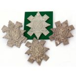 Group of cap badges to include Royal Highlander Black Watch 9th Btn Glasgow Highlanders, Glasgow