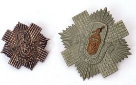 Scottish Cape Town Highlanders cap badge (1921-1960s), together with further Cape Town Highlanders