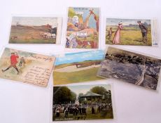 Small collection of postcards mainly golfing interest