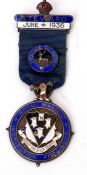 Royal Masonic Institution for Boys jewel from Hertfordshire, hallmarked, made by Spencer, Queen