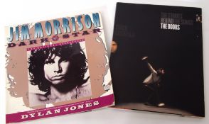 1970s pop memorabilia including a book on Jim Morrison of The Doors and the Stories behind the songs