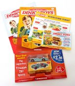 Modern Classic Dinky Toys collection subscription magazine and boxed Triumph TR2 sports car