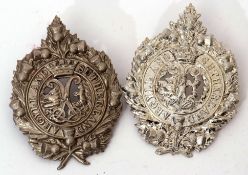 Pair of Argyll & Sutherland Highlander Glengarry cap badges (2)