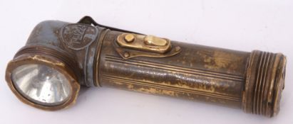 Mid-20th century TL-122 paratrooper flashlight (in working condition), engraved 256699 RASC and