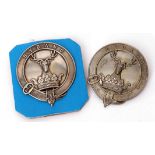 Pair of Victorian Gordon Highlanders 6th Volunteer Btn Glengarry badges (2)