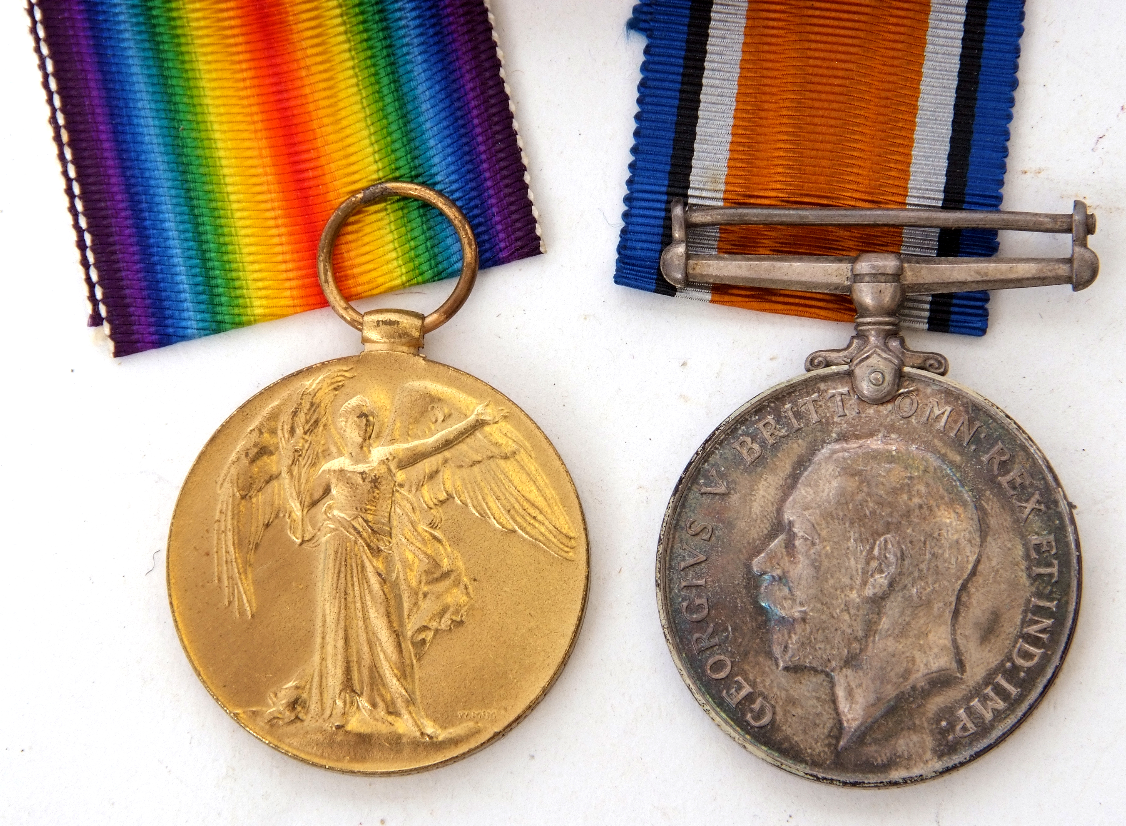 WWI pair comprising War Medal, Victory Medal in original box with paper slips, impressed to 12994 - Image 2 of 2