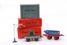 Group of Hornby Railway trucks to include original boxed Rotary tipping wagon, RS704 with further