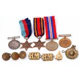 Quantity of three WWII medals, (1939-45 Star, Burma Star and 1939-45 War Medal) in original paper