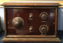 Early amplifier in wooden case