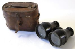 Cased pair of binoculars circa early 20th century, by D McGregor & Co