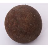 Very large 19th century cannon ball