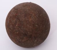 Very large 19th century cannon ball