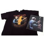 Pop memorabilia: Eric Clapton interest including tour programme for 2019 and T-shirt (2) Note: