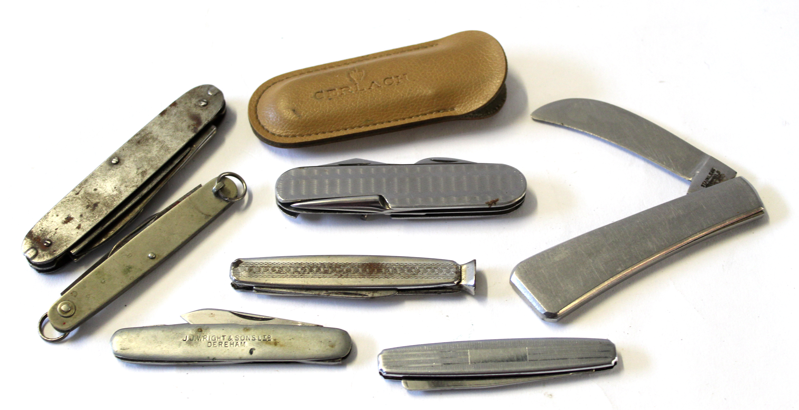 Packet: collection of seven assorted pocket knives