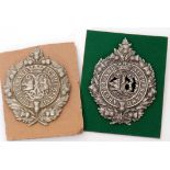 Pair of silver plated Argyll & Sutherland Highlander Glengarry badges (2)