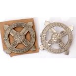 Pair of Scottish Highland Regiment Glengarry cap badges (2)