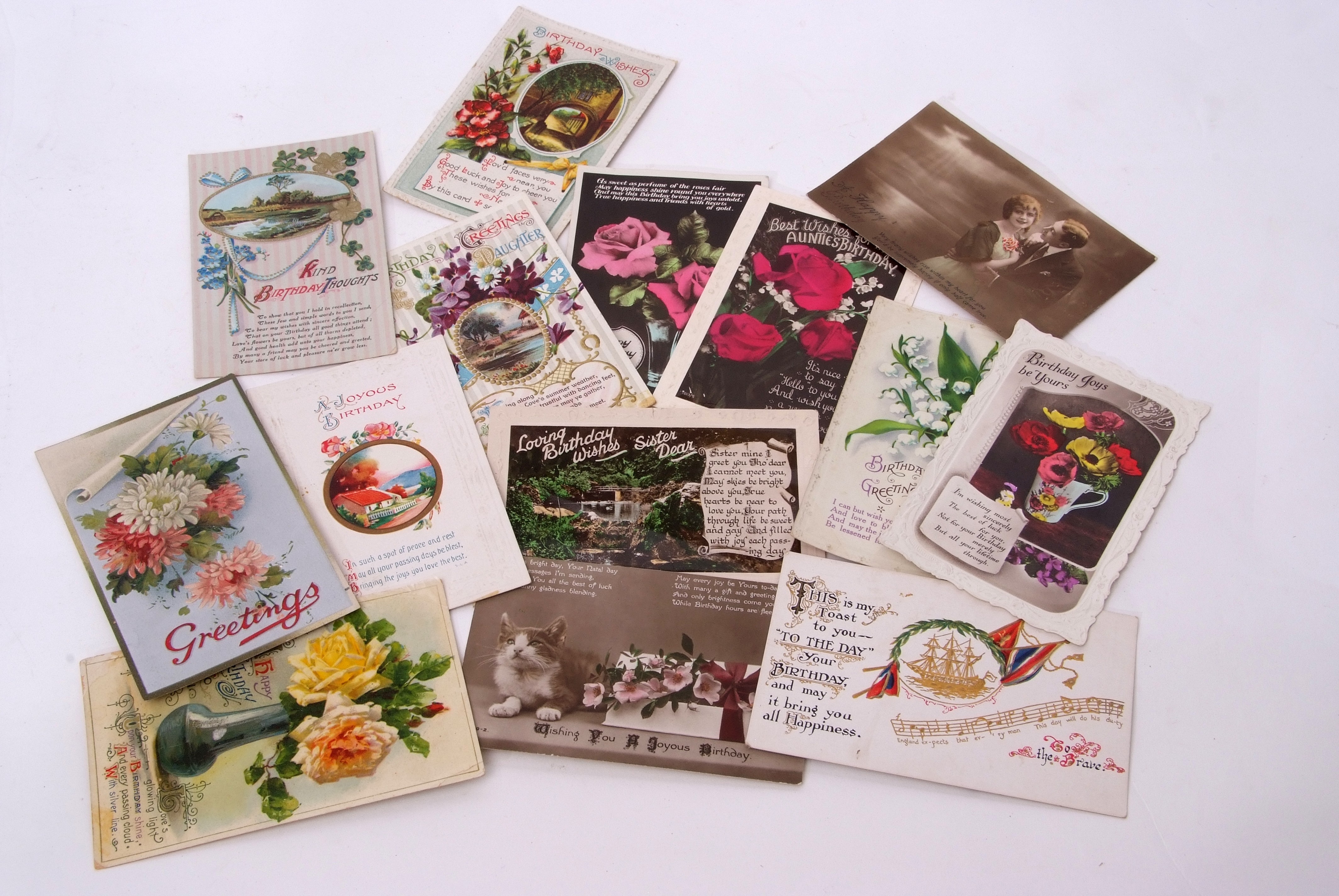 Collection of early 20th century postcards