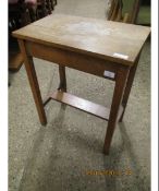 OAK FRAMED TWO TIER SIDE TABLE