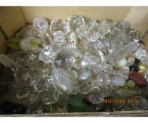 QUANTITY OF 19TH CENTURY DECANTER STOPPERS ETC