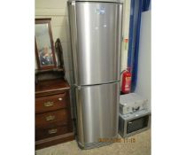 AEG STAINLESS STEEL UPRIGHT FRIDGE FREEZER