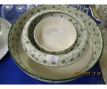 ROYAL DOULTON WASH BOWL, DISH AND SLOP BUCKET TOP (3)