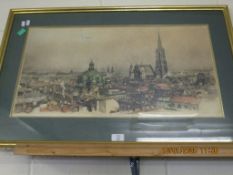 SIGNED FRAMED PRINT OF LONDON