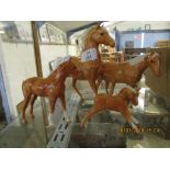 FOUR BESWICK HORSES