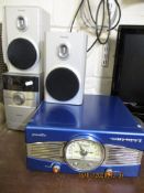 CLASSIC RADIO PROLECTRIC TOGETHER WITH A SMALL PHILIPS MINI SYSTEM (2)