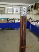 SILVER TOPPED WALKING STICK