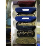 BOX CONTAINING MIXED BOXED VINTAGE SPECTACLES