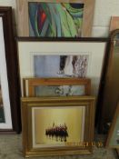 GROUP OF MIXED SIGNED PRINTS, PICTURES ETC