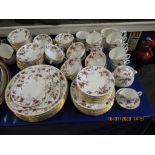 QUANTITY OF MINTONS ANCESTRAL DINNER WARES TO INCLUDE PLATES, CUPS, SAUCERS ETC